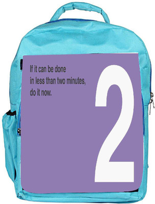 

Snoogg Eco Friendly Canvas Do It Now Designer Backpack Rucksack School Travel Unisex Casual Canvas Bag Bookbag Satchel 5 L Backpack(Blue)