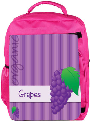 

Snoogg Eco Friendly Canvas Bright Organic Purple Grape Card In Vector Format Backpack Rucksack School Travel Unisex Casual Canvas Bag Bookbag Satchel 5 L Backpack(Pink)