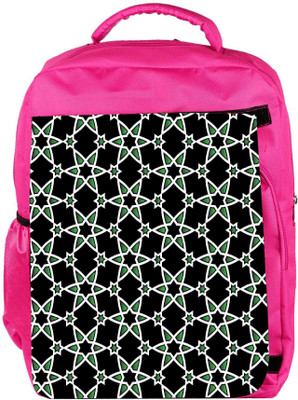 

Snoogg Eco Friendly Canvas Green Stars Pattern Designer Backpack Rucksack School Travel Unisex Casual Canvas Bag Bookbag Satchel 5 L Backpack(Pink)