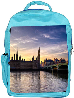 

Snoogg Eco Friendly Canvas Wall Clock Designer Backpack Rucksack School Travel Unisex Casual Canvas Bag Bookbag Satchel 5 L Backpack(Blue)