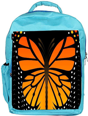 

Snoogg Eco Friendly Canvas Abstract Orange Butterfly Designer Backpack Rucksack School Travel Unisex Casual Canvas Bag Bookbag Satchel 5 L Backpack(Blue)