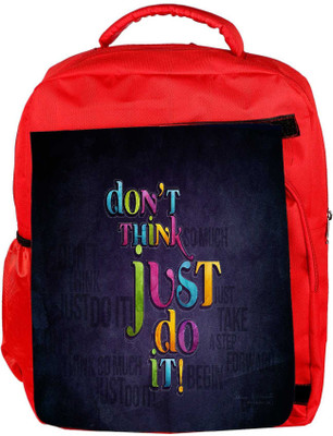 

Snoogg Eco Friendly Canvas Best Cool Typography Designer Backpack Rucksack School Travel Unisex Casual Canvas Bag Bookbag Satchel 5 L Backpack(Red)