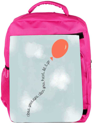 

Snoogg Eco Friendly Canvas Let It Go Backpack Rucksack School Travel Unisex Casual Canvas Bag Bookbag Satchel 5 L Backpack(Pink)