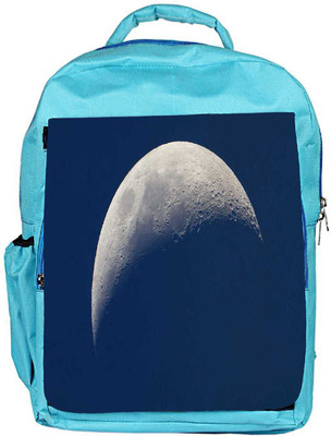

Snoogg Eco Friendly Canvas Half Moon Designer Backpack Rucksack School Travel Unisex Casual Canvas Bag Bookbag Satchel 5 L Backpack(Blue)