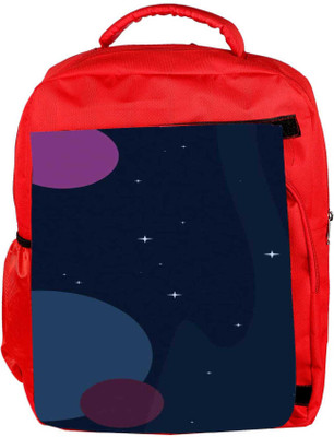 

Snoogg Eco Friendly Canvas Night Starts 2521 Backpack Rucksack School Travel Unisex Casual Canvas Bag Bookbag Satchel 5 L Backpack(Red)
