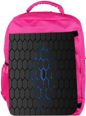 

Snoogg Eco Friendly Canvas Honeycomb Backpack Rucksack School Travel Unisex Casual Canvas Bag Bookbag Satchel 5 L Backpack(Pink)