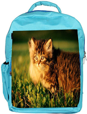 

Snoogg Eco Friendly Canvas Persian Cat Designer Backpack Rucksack School Travel Unisex Casual Canvas Bag Bookbag Satchel 5 L Backpack(Blue)