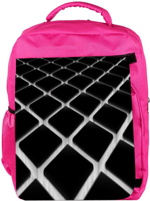 

Snoogg Eco Friendly Canvas Black And Grey Cubes Designer Backpack Rucksack School Travel Unisex Casual Canvas Bag Bookbag Satchel 5 L Backpack(Pink)