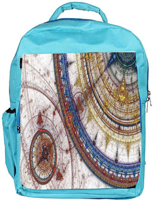 

Snoogg Eco Friendly Canvas Fractal Design Artistic Designer Backpack Rucksack School Travel Unisex Casual Canvas Bag Bookbag Satchel 5 L Backpack(Blue)