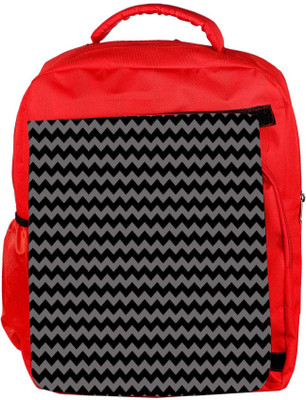 

Snoogg Eco Friendly Canvas Grey Black Wave 2457 Backpack Rucksack School Travel Unisex Casual Canvas Bag Bookbag Satchel 5 L Backpack(Red)