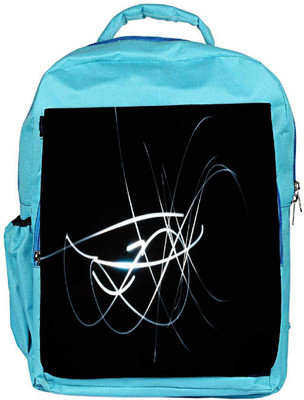 

Snoogg Eco Friendly Canvas White Lines In Black Designer Backpack Rucksack School Travel Unisex Casual Canvas Bag Bookbag Satchel 5 L Backpack(Blue)