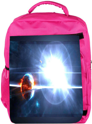 

Snoogg Eco Friendly Canvas Solar Sun Designer Backpack Rucksack School Travel Unisex Casual Canvas Bag Bookbag Satchel 5 L Backpack(Pink)