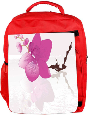

Snoogg Eco Friendly Canvas Abstract Background With Blossoms Backpack Rucksack School Travel Unisex Casual Canvas Bag Bookbag Satchel 5 L Backpack(Red)