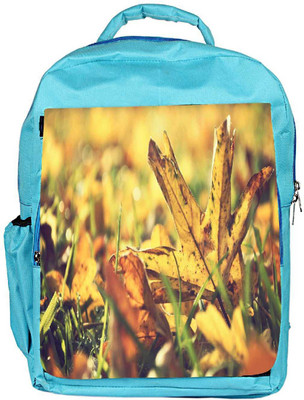 

Snoogg Eco Friendly Canvas Dry Leaves In Garden Designer Backpack Rucksack School Travel Unisex Casual Canvas Bag Bookbag Satchel 5 L Backpack(Blue)