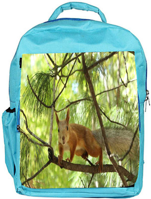 

Snoogg Eco Friendly Canvas Squarril Running Designer Backpack Rucksack School Travel Unisex Casual Canvas Bag Bookbag Satchel 5 L Backpack(Blue)