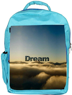 

Snoogg Eco Friendly Canvas Dream Clouds Backpack Rucksack School Travel Unisex Casual Canvas Bag Bookbag Satchel 5 L Backpack(Blue)