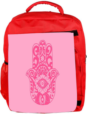 

Snoogg Eco Friendly Canvas Sequential Cute Girls Backpack Rucksack School Travel Unisex Casual Canvas Bag Bookbag Satchel 5 L Backpack(Red)