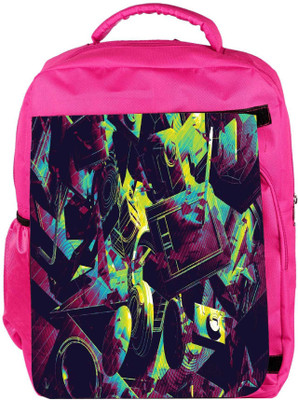 Snoogg Eco Friendly Canvas Camera Life Backpack Rucksack School Travel Unisex Casual Canvas Bag Bookbag Satchel 5 L Backpack(Pink)