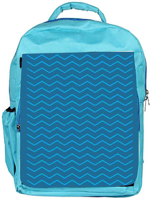 

Snoogg Eco Friendly Canvas Wave Minimalistic 2903 Backpack Rucksack School Travel Unisex Casual Canvas Bag Bookbag Satchel 5 L Backpack(Blue)