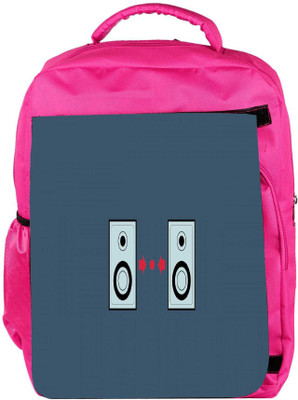 

Snoogg Eco Friendly Canvas Music Beats Designer Backpack Rucksack School Travel Unisex Casual Canvas Bag Bookbag Satchel 5 L Backpack(Pink)