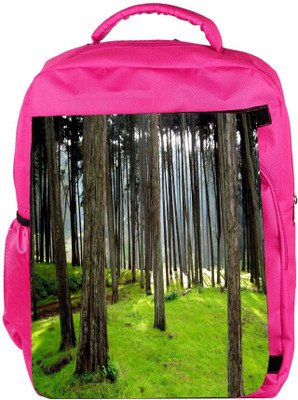 

Snoogg Eco Friendly Canvas Long Branched Tree Designer Backpack Rucksack School Travel Unisex Casual Canvas Bag Bookbag Satchel 5 L Backpack(Pink)