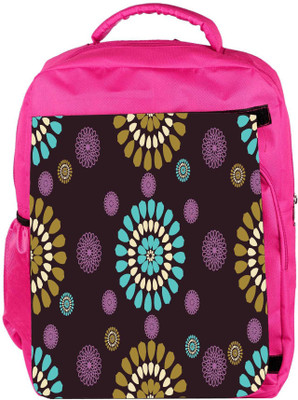 

Snoogg Eco Friendly Canvas Mixed Floral Designer Backpack Rucksack School Travel Unisex Casual Canvas Bag Bookbag Satchel 5 L Backpack(Pink)