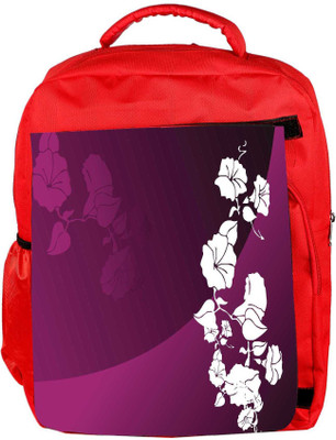 

Snoogg Eco Friendly Canvas Abstract Vector Wallpaper Of Floral Themes In Gradient Purple Backpack Rucksack School Travel Unisex Casual Canvas Bag Bookbag Satchel 5 L Backpack(Red)