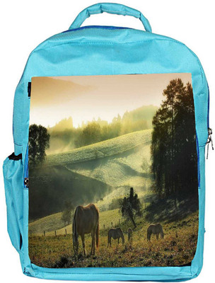 

Snoogg Eco Friendly Canvas Loving Horse Designer Backpack Rucksack School Travel Unisex Casual Canvas Bag Bookbag Satchel 5 L Backpack(Blue)
