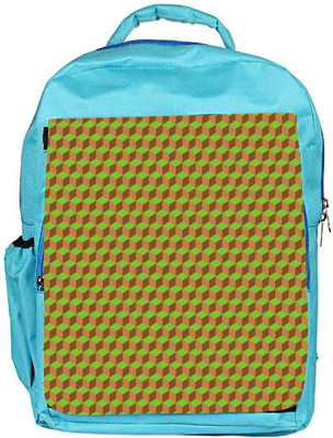 

Snoogg Eco Friendly Canvas Abstract Yellow Blocks Designer Backpack Rucksack School Travel Unisex Casual Canvas Bag Bookbag Satchel 5 L Backpack(Blue)