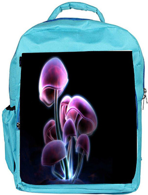 

Snoogg Eco Friendly Canvas Neon Mushroom Designer Backpack Rucksack School Travel Unisex Casual Canvas Bag Bookbag Satchel 5 L Backpack(Blue, Black)