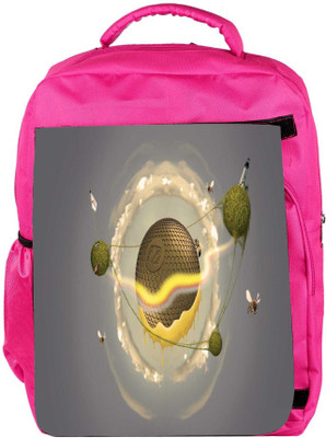 

Snoogg Eco Friendly Canvas Small Honey Bees Designer Backpack Rucksack School Travel Unisex Casual Canvas Bag Bookbag Satchel 5 L Backpack(Pink)