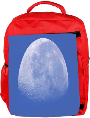 

Snoogg Eco Friendly Canvas White Moon Designer Backpack Rucksack School Travel Unisex Casual Canvas Bag Bookbag Satchel 5 L Backpack(Red)