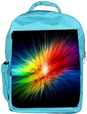 

Snoogg Eco Friendly Canvas Supernova Rainbow Explosion Designer Backpack Rucksack School Travel Unisex Casual Canvas Bag Bookbag Satchel 5 L Backpack(Blue)