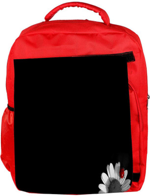 

Snoogg Eco Friendly Canvas White Sunflower Petal Designer Backpack Rucksack School Travel Unisex Casual Canvas Bag Bookbag Satchel 5 L Backpack(Red)
