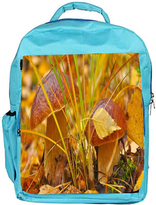 

Snoogg Eco Friendly Canvas Orange Mushroom Designer Backpack Rucksack School Travel Unisex Casual Canvas Bag Bookbag Satchel 5 L Backpack(Blue)