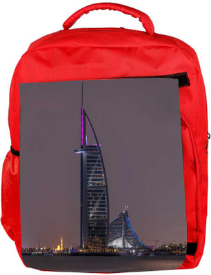 

Snoogg Eco Friendly Canvas Black Sea Designer Backpack Rucksack School Travel Unisex Casual Canvas Bag Bookbag Satchel 5 L Backpack(Red)