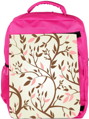 

Snoogg Eco Friendly Canvas Vector Seamless Pattern With Spring Branches Backpack Rucksack School Travel Unisex Casual Canvas Bag Bookbag Satchel 5 L Backpack(Pink)