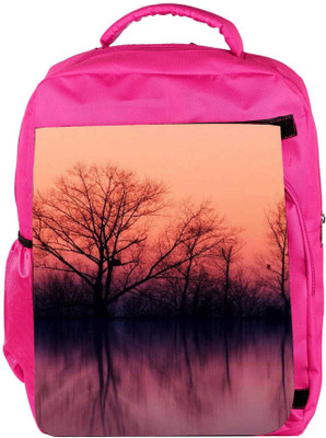 

Snoogg Eco Friendly Canvas Nature Wallpaper Backpack Rucksack School Travel Unisex Casual Canvas Bag Bookbag Satchel 5 L Backpack(Pink)
