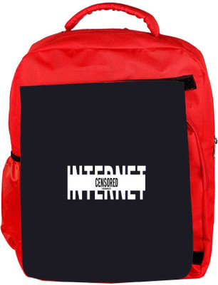 

Snoogg Eco Friendly Canvas Internet Censored Designer Backpack Rucksack School Travel Unisex Casual Canvas Bag Bookbag Satchel 5 L Backpack(Red)