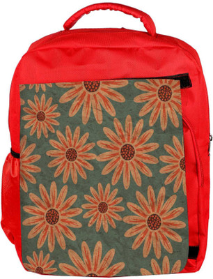 

Snoogg Eco Friendly Canvas Colorful Floral Pattern In Cartoon Style Texture With Flowers Endless Flora Backpack Rucksack School Travel Unisex Casual Canvas Bag Bookbag Satchel 5 L Backpack(Red)