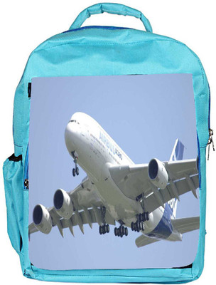 

Snoogg Eco Friendly Canvas Airplane Designer Backpack Rucksack School Travel Unisex Casual Canvas Bag Bookbag Satchel 5 L Backpack(Blue)