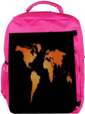 

Snoogg Eco Friendly Canvas Blue Map Designer Backpack Rucksack School Travel Unisex Casual Canvas Bag Bookbag Satchel 5 L Backpack(Pink)