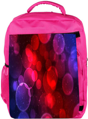 

Snoogg Eco Friendly Canvas Multicolor Balls Designer Backpack Rucksack School Travel Unisex Casual Canvas Bag Bookbag Satchel 5 L Backpack(Pink)