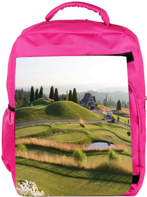 

Snoogg Eco Friendly Canvas Golf Park Designer Backpack Rucksack School Travel Unisex Casual Canvas Bag Bookbag Satchel 5 L Backpack(Pink)