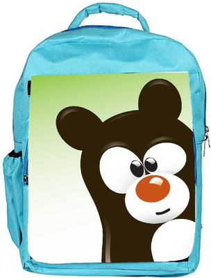 

Snoogg Eco Friendly Canvas Funny Cartoon Bear Backpack Rucksack School Travel Unisex Casual Canvas Bag Bookbag Satchel 5 L Backpack(Blue)