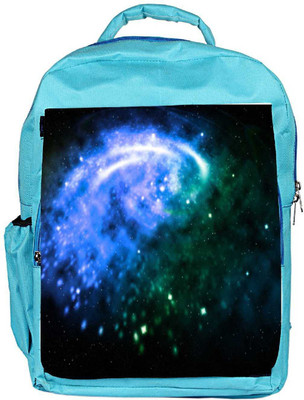 

Snoogg Eco Friendly Canvas Blue Galaxy Background Backpack Rucksack School Travel Unisex Casual Canvas Bag Bookbag Satchel 5 L Backpack(Blue)