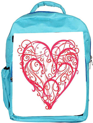 

Snoogg Eco Friendly Canvas Abstract Heart Vector Backpack Rucksack School Travel Unisex Casual Canvas Bag Bookbag Satchel 5 L Backpack(Blue)