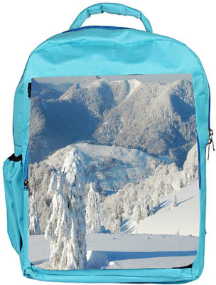 

Snoogg Eco Friendly Canvas Snow Trees Designer Backpack Rucksack School Travel Unisex Casual Canvas Bag Bookbag Satchel 5 L Backpack(Blue)