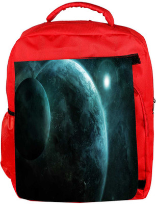 

Snoogg Eco Friendly Canvas Moon View Designer Backpack Rucksack School Travel Unisex Casual Canvas Bag Bookbag Satchel 5 L Backpack(Red)