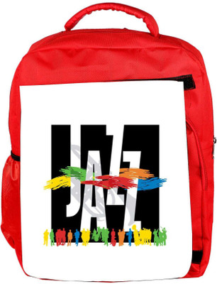

Snoogg Eco Friendly Canvas Jazz Logo Backpack Rucksack School Travel Unisex Casual Canvas Bag Bookbag Satchel 5 L Backpack(Red)